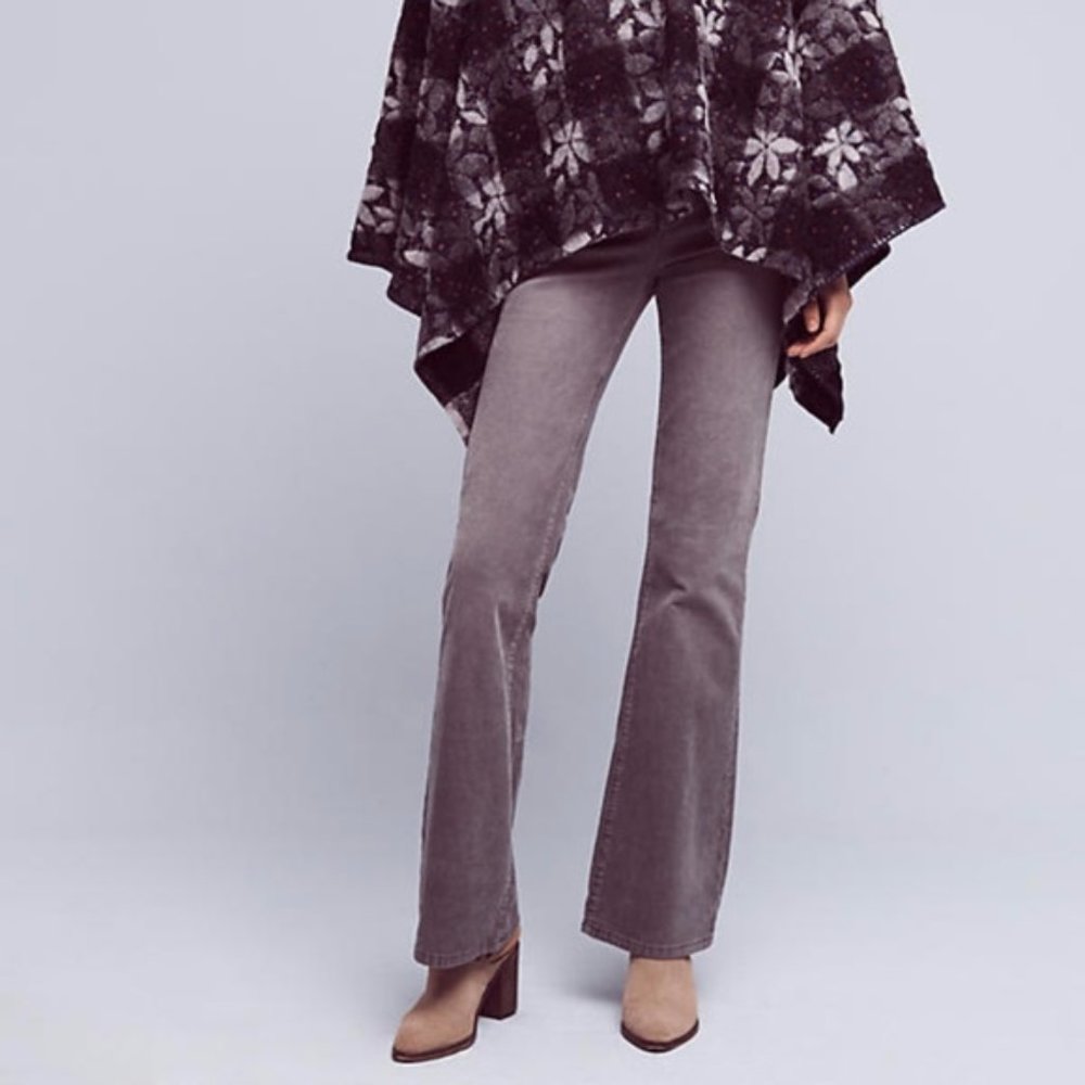 Pilcro Script High-Rise Flare Corduroy Pants 30